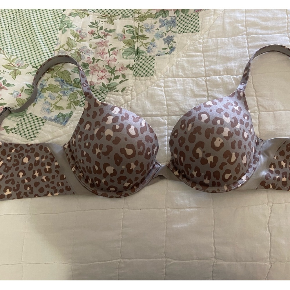 Leopard Print Push Up Bra